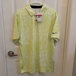 NWT! Nike Dri-Fit Vapor graphic golf polo. L